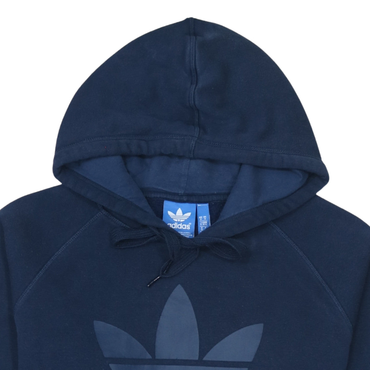 Adidas Men's Blue Pullover Hoodie Size M Logo Sports Sweatshirt