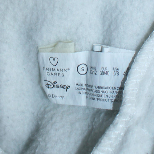 Disney Primark Cares Womens White Stitch Hoodie Size S 10/12 Pullover