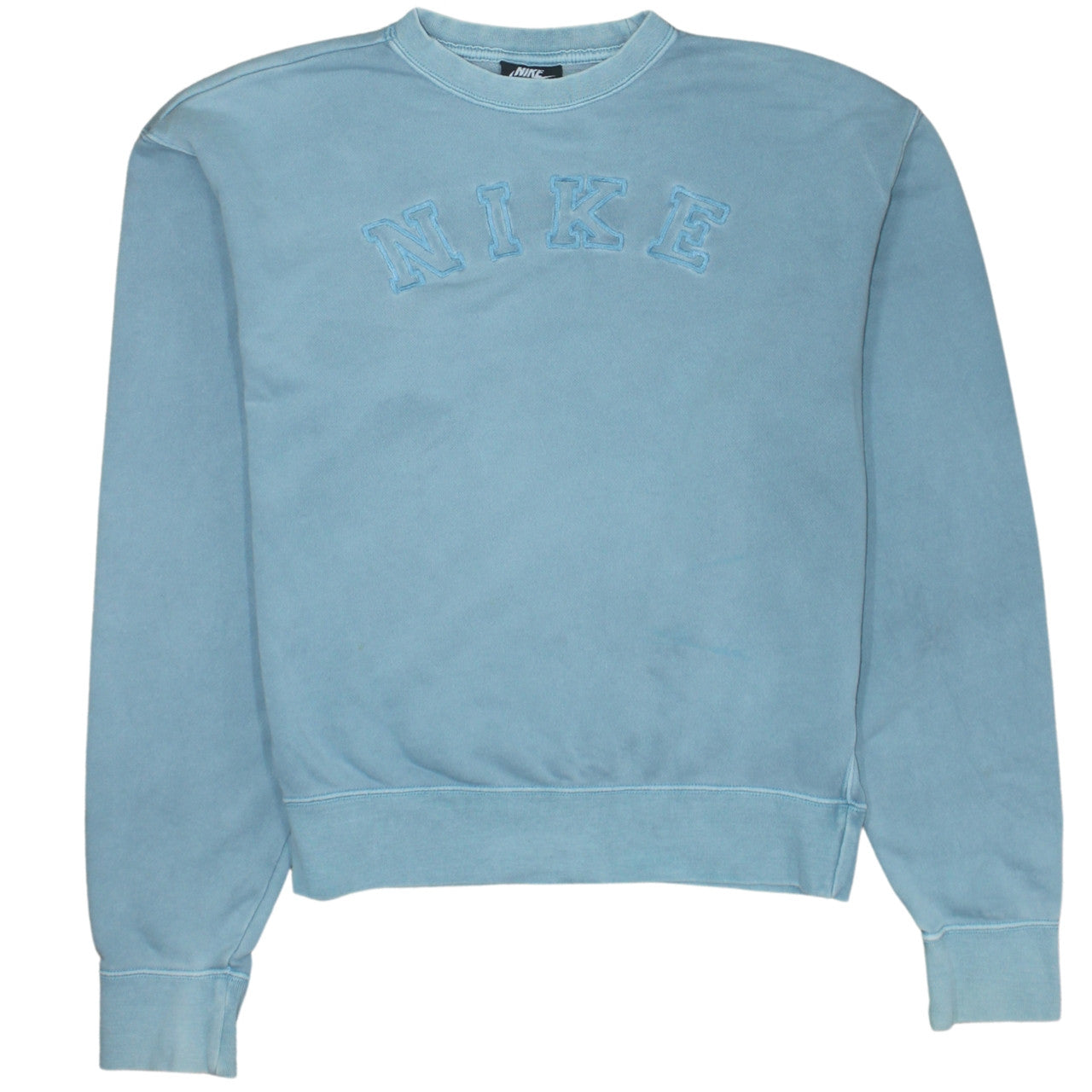 Nike Womens Blue XS Pullover Sweatshirt Crew Neck Cotton Blend