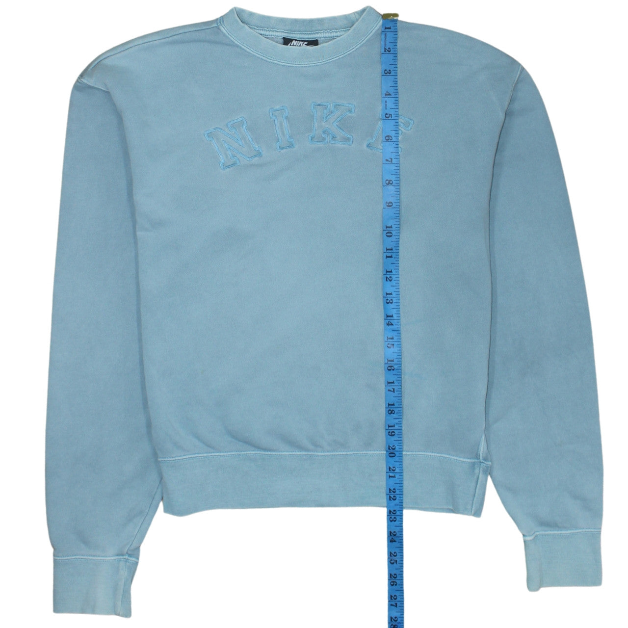 Nike Womens Blue XS Pullover Sweatshirt Crew Neck Cotton Blend