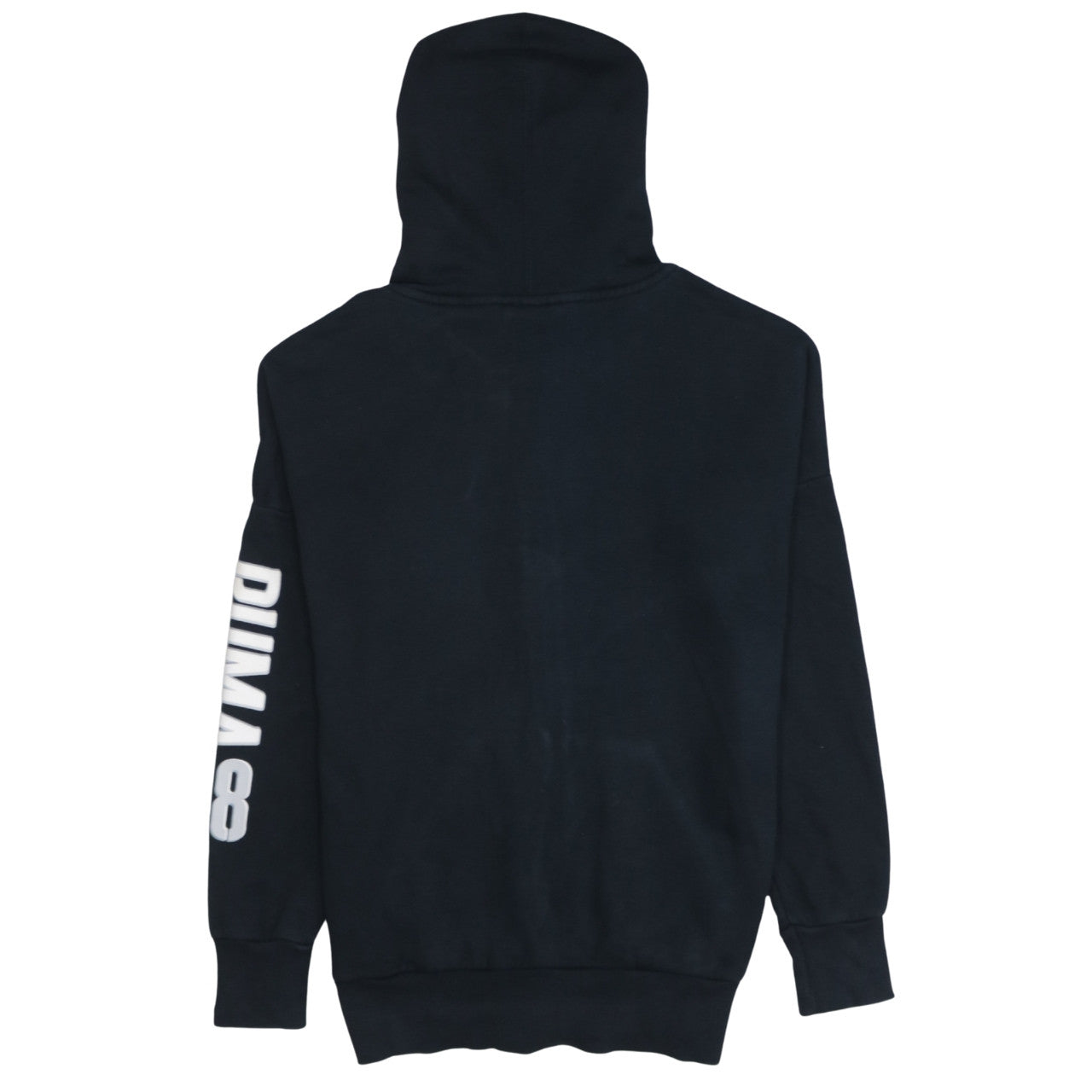 Puma Women Black Full Zip Hoodie Size 10 Hooded Sweatshirt