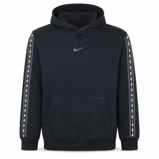 Front view of Nike Men's Black Pullover Hoodie M Graphic Fleece Sportswear
