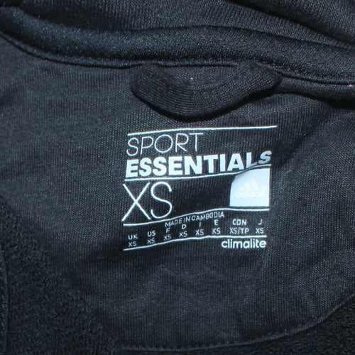Adidas Men's Black XS Full Zip Hoodie Sport Essentials