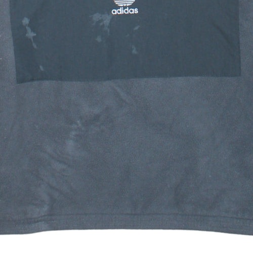 Adidas Mens Grey XS Pullover Fleece 1/2 Zip Hoodie