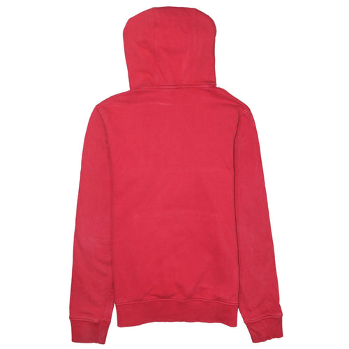 The North Face Men's Red Pullover Hoodie L Logo Print Outdoor Cotton