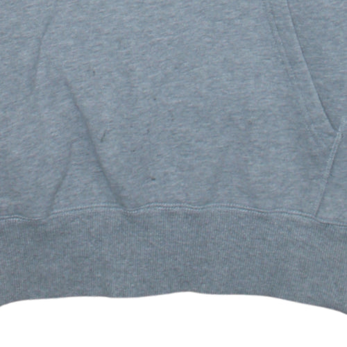 Ellesse Men's Grey Pullover Hoodie L Logo Fleece Sweatshirt