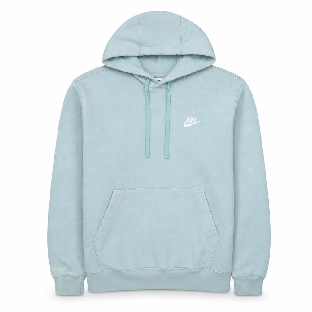 Front view of Nike Women's Blue Pullover Hoodie Small Cotton Blend Casual