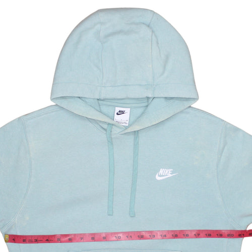 Nike Women's Blue Pullover Hoodie Small Cotton Blend Casual