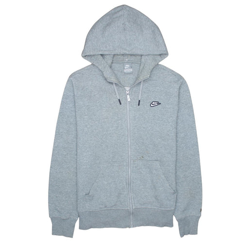 Nike Men's Grey Full Zip Hoodie Size M Sportswear Fleece