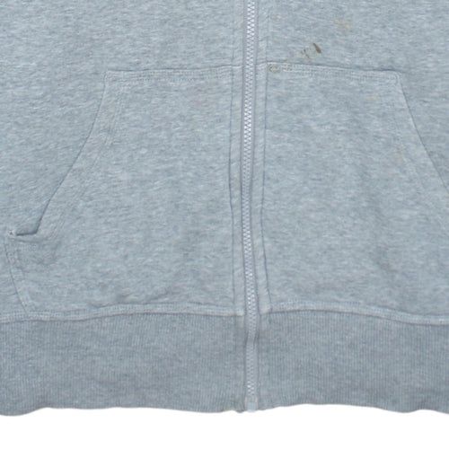 Nike Men's Grey Full Zip Hoodie Size M Sportswear Fleece