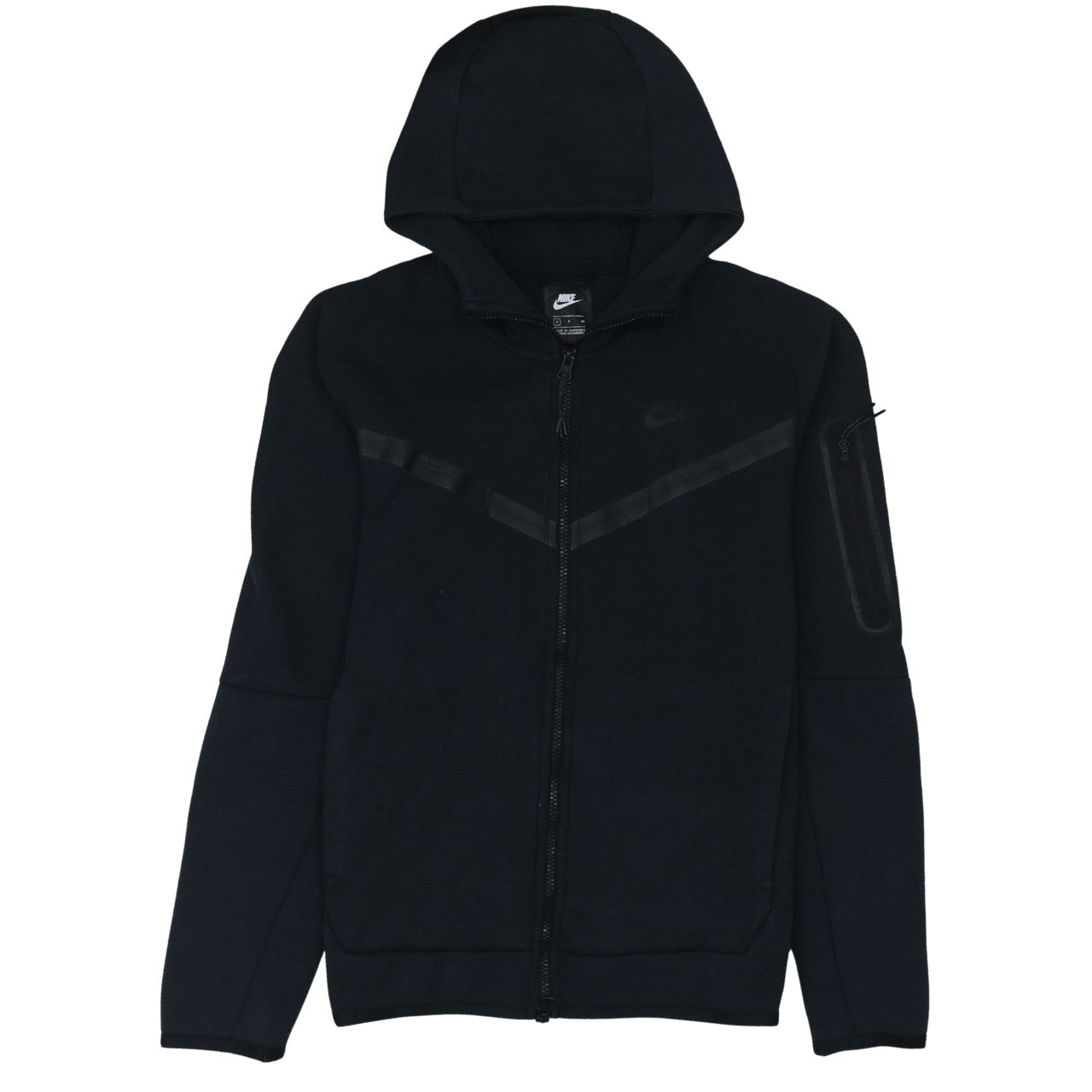 Nike Men's Black Full Zip Hoodie Size S Regular Fit Sportswear