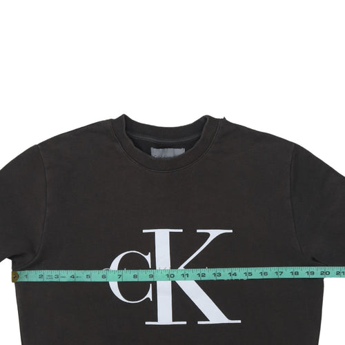 Calvin Klein Jeans Men's Black XS Pullover Logo Sweatshirt