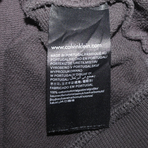 Calvin Klein Jeans Men's Black XS Pullover Logo Sweatshirt