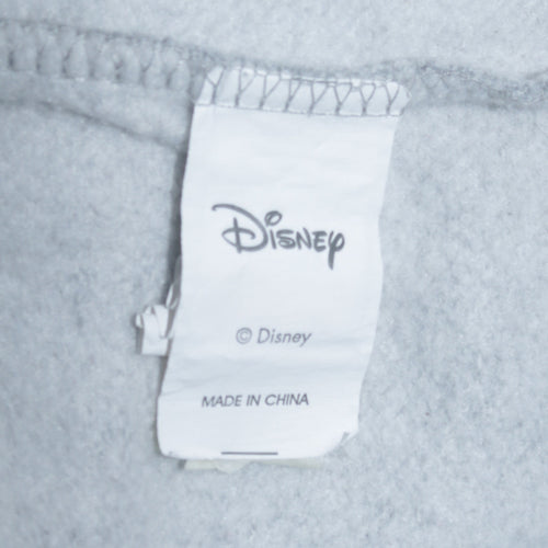 Disney Women's Grey Stitch Christmas Sweatshirt L Long Sleeve Pullover