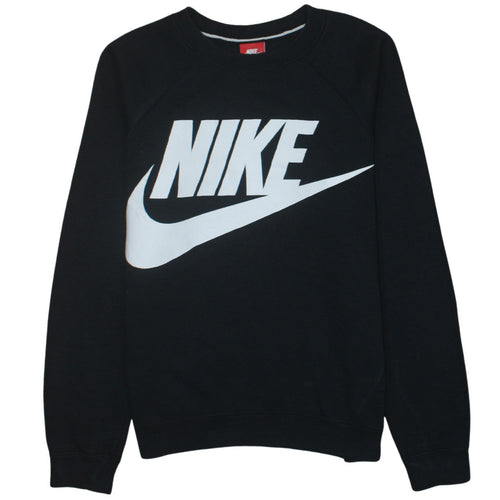 Nike Men's Black Small Pullover Crew Neck Graphic Sweatshirt