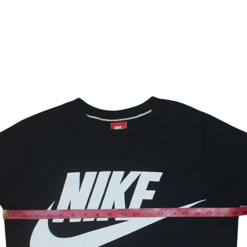 Nike Men's Black Small Pullover Crew Neck Graphic Sweatshirt