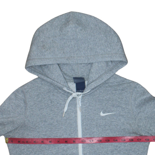 Nike Men's Grey Full Zip Hoodie S Regular Fit Sportswear