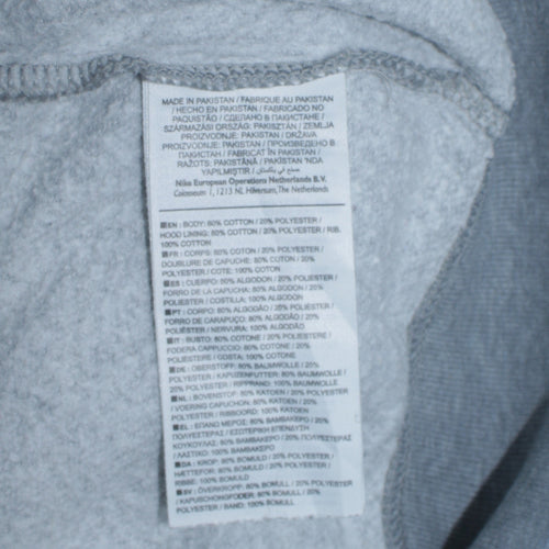 Nike Men's Grey Full Zip Hoodie S Regular Fit Sportswear
