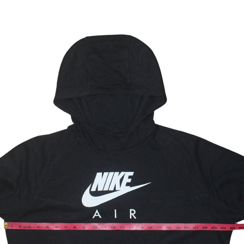 Nike Women’s Black XL Pullover Hoodie Air Logo Raglan Sleeve