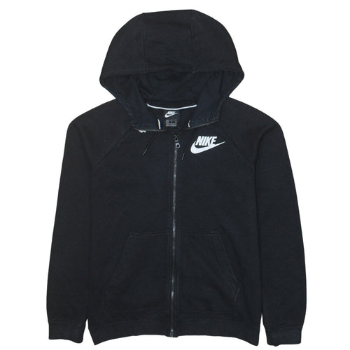 Nike Men's Black Full Zip Hoodie Size S Logo Sportswear