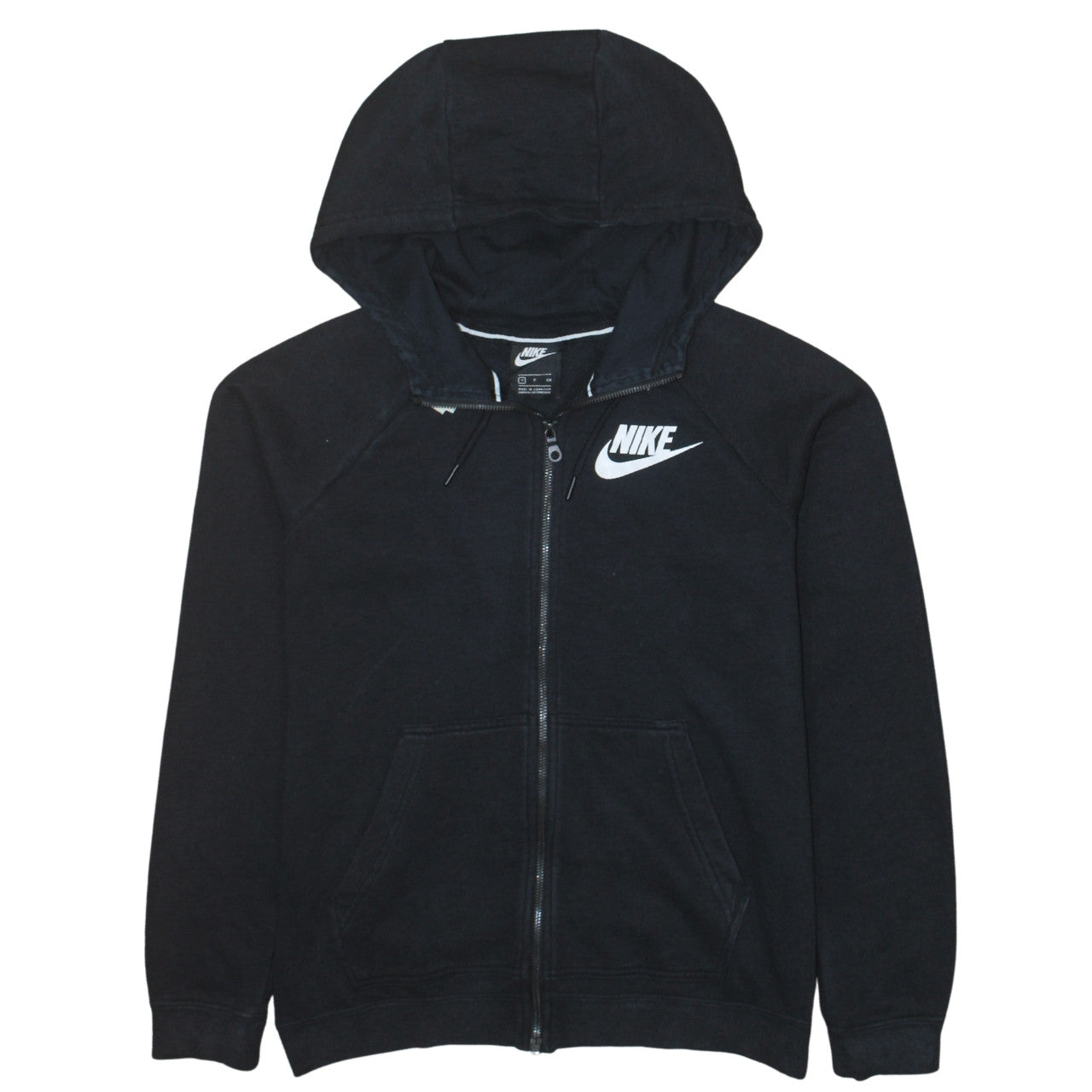 Nike Men's Black Full Zip Hoodie Size S Logo Sportswear