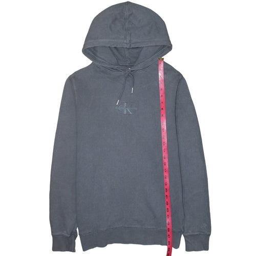 Calvin Klein Jeans Men's Grey Pullover Hoodie Size S Cotton Blend