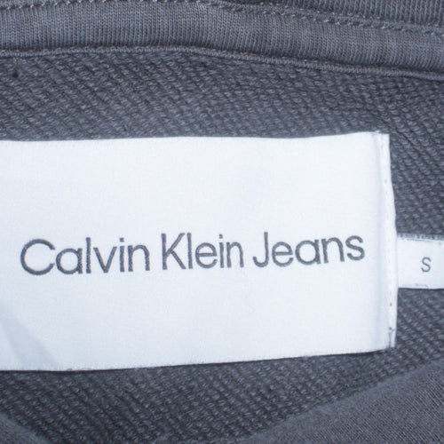 Calvin Klein Jeans Men's Grey Pullover Hoodie Size S Cotton Blend