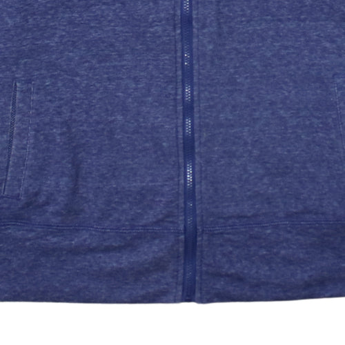 Puma Women's Blue Hooded Full Zip Track Jacket Size M