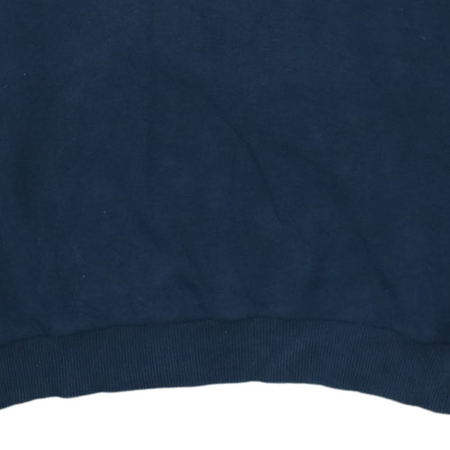 Fila Boys Blue Pullover Hoodie 176 Logo Graphic Cotton Blend Sweatshirt