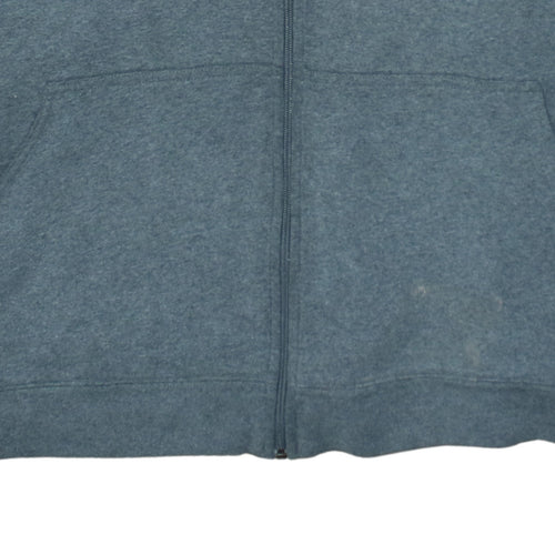 Timberland Men's Grey Full Zip Logo Hoodie XL Regular Fit