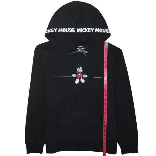 Disney Women Black Hoodie XL Mickey Mouse Graphic Pullover