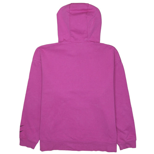 Nike Womens Pink Pullover Hoodie XL Cotton Blend Logo Casual Sweatshirt