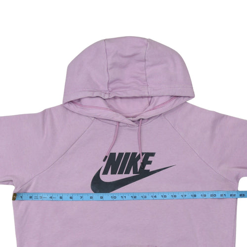 Nike Womens Purple Classic Pullover Hoodie Size L Cotton Blend