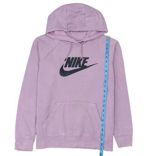 Nike Womens Purple Classic Pullover Hoodie Size L Cotton Blend