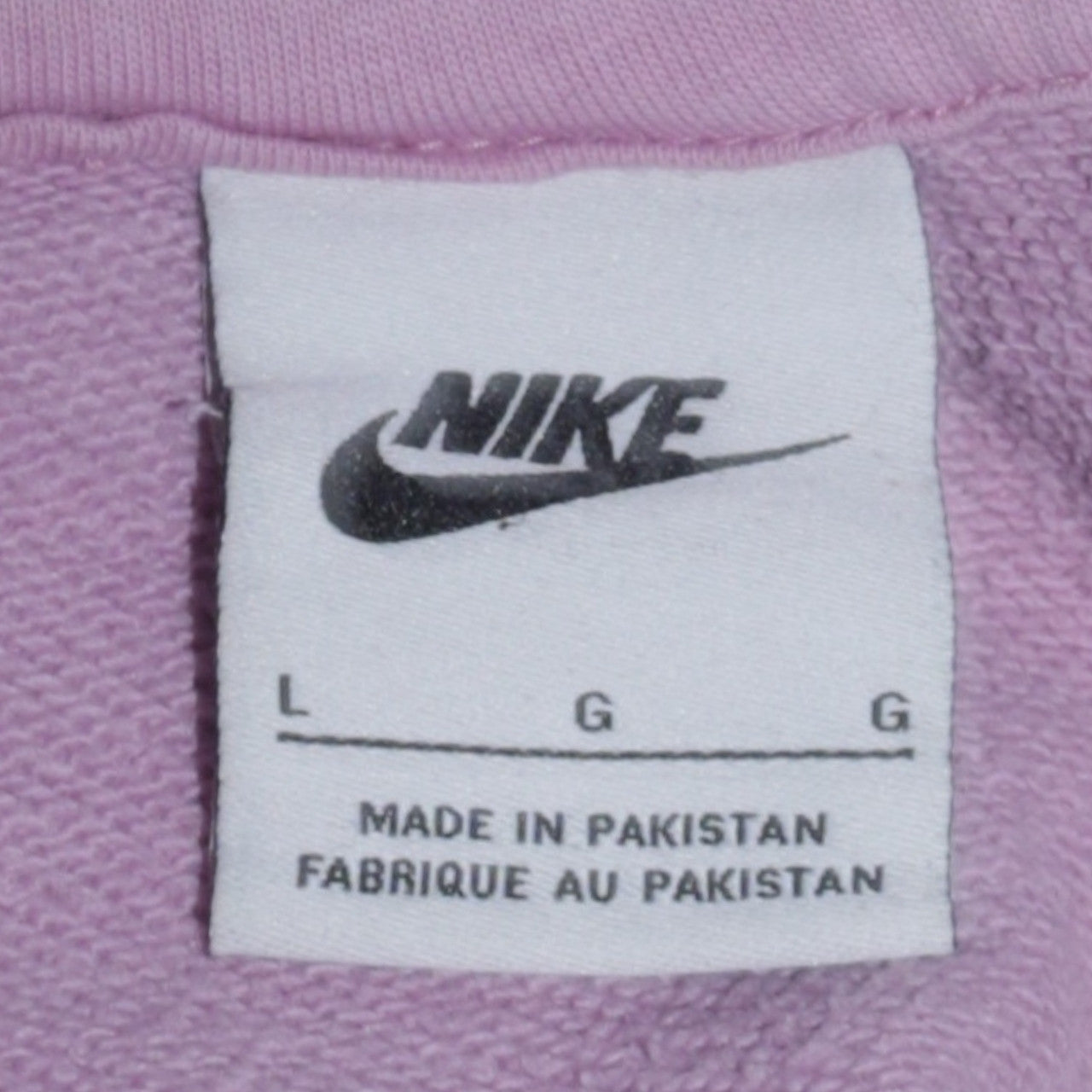 Nike Womens Purple Classic Pullover Hoodie Size L Cotton Blend