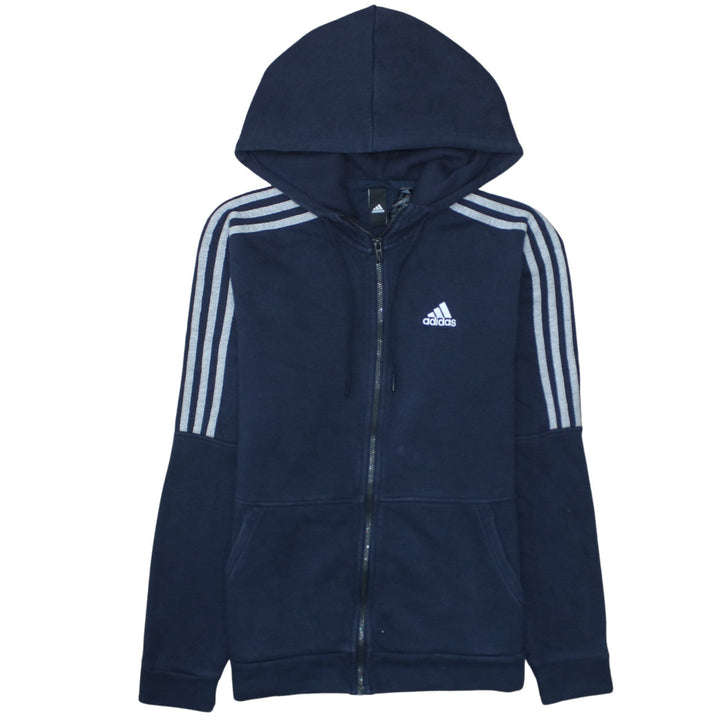 adidas Men's Blue XS Full Zip Hoodie Sweatshirt Regular Fit