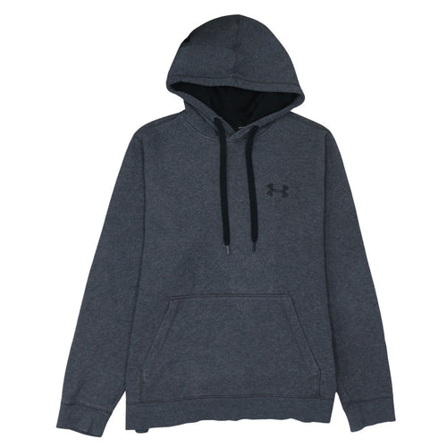 Under Armour Mens Grey Pullover Hoodie Size L Athletic ColdGear