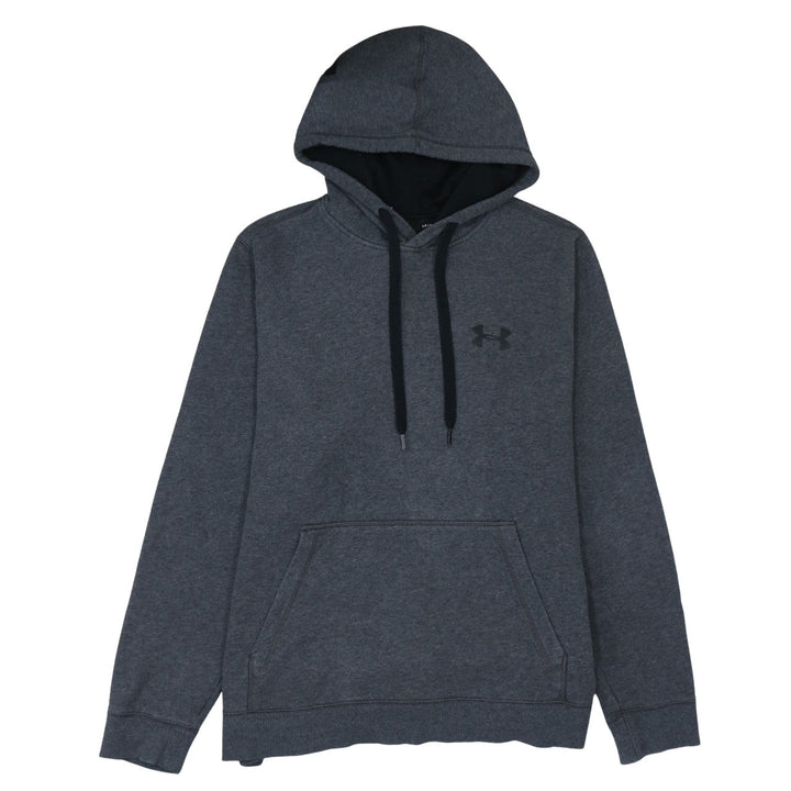 Under Armour Mens Grey Pullover Hoodie Size L Athletic ColdGear