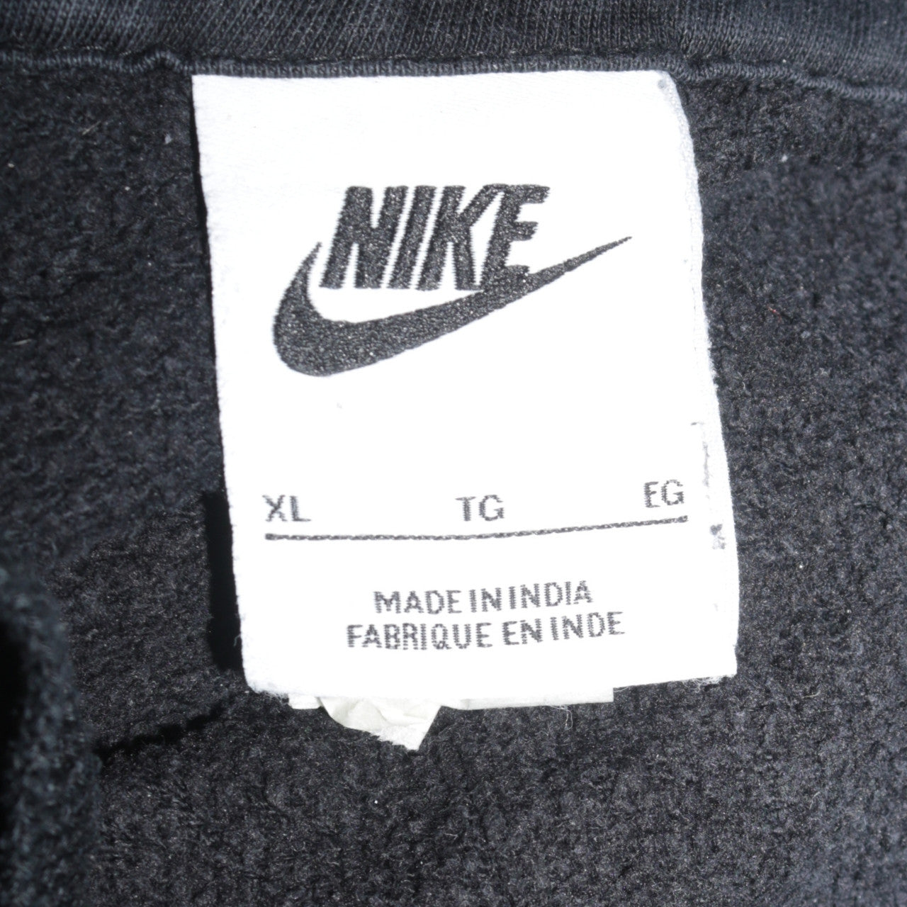 Nike Men's Black XL Pullover Hoodie Fleece Sweatshirt