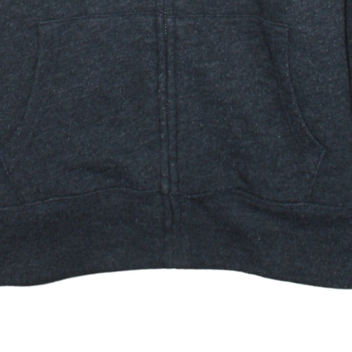 GAP Men’s Grey Full Zip Logo Hoodie XS Sherpa Lined Sweatshirt