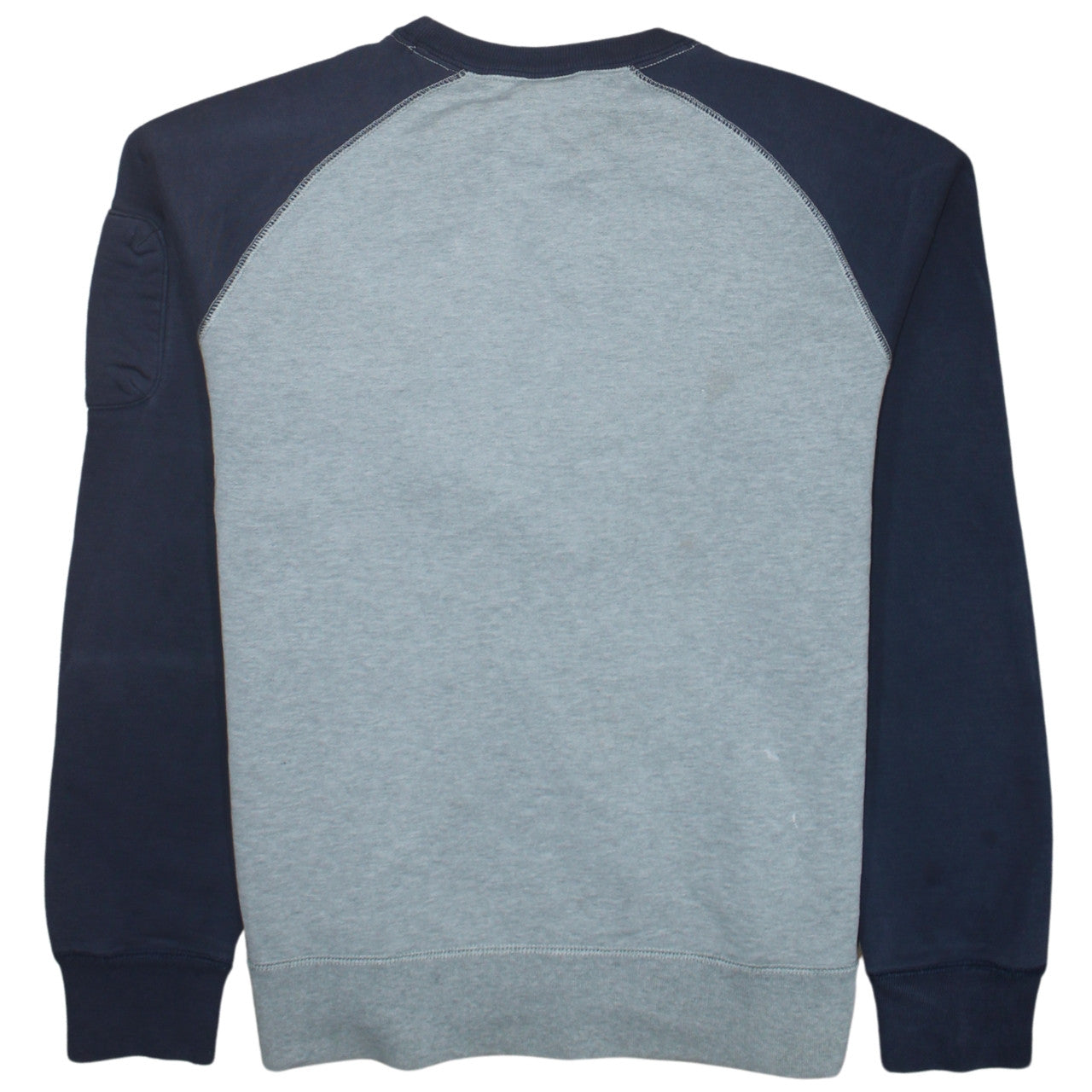 Nike Men Grey Pullover Sweatshirt L Crew Neck Logo Fleece Jumper