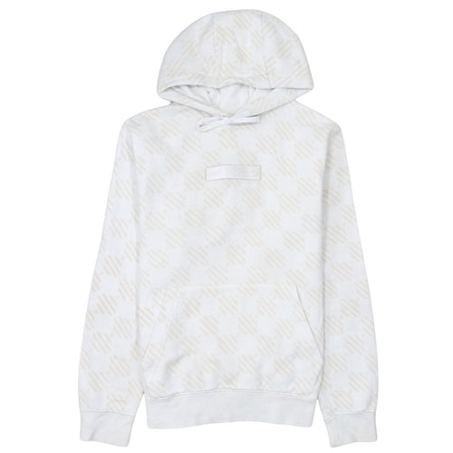 Nike Men's Beige Check Pullover Hoodie Size S