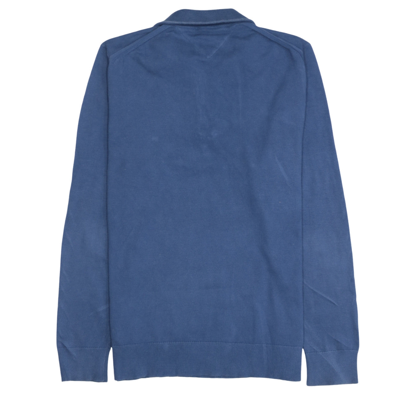 Tommy Hilfiger Men's Blue Cotton 1/2 Zip Jumper Size M