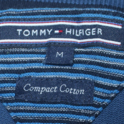 Tommy Hilfiger Men's Blue Cotton 1/2 Zip Jumper Size M