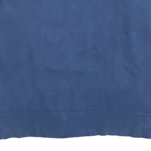 Tommy Hilfiger Men's Blue Cotton 1/2 Zip Jumper Size M