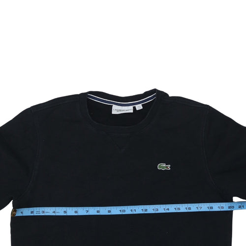 Lacoste Sport Men's Black Crew Neck Sweatshirt M Regular Fit