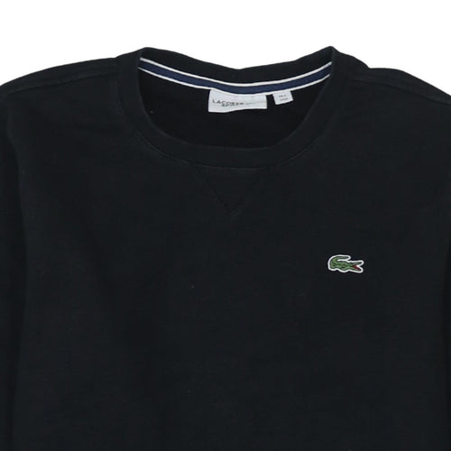 Lacoste Sport Men's Black Crew Neck Sweatshirt M Regular Fit