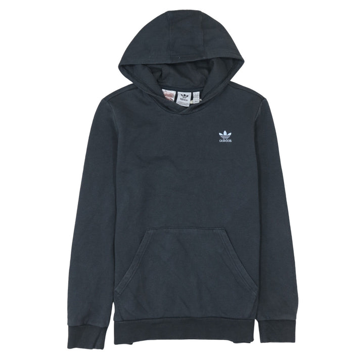 Adidas Boys Black Pullover Hoodie Sweatshirt 13-14 Years Cotton Blend
