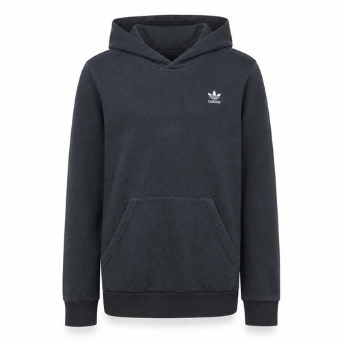 Adidas Boys Black Pullover Hoodie Sweatshirt 13-14 Years Cotton Blend