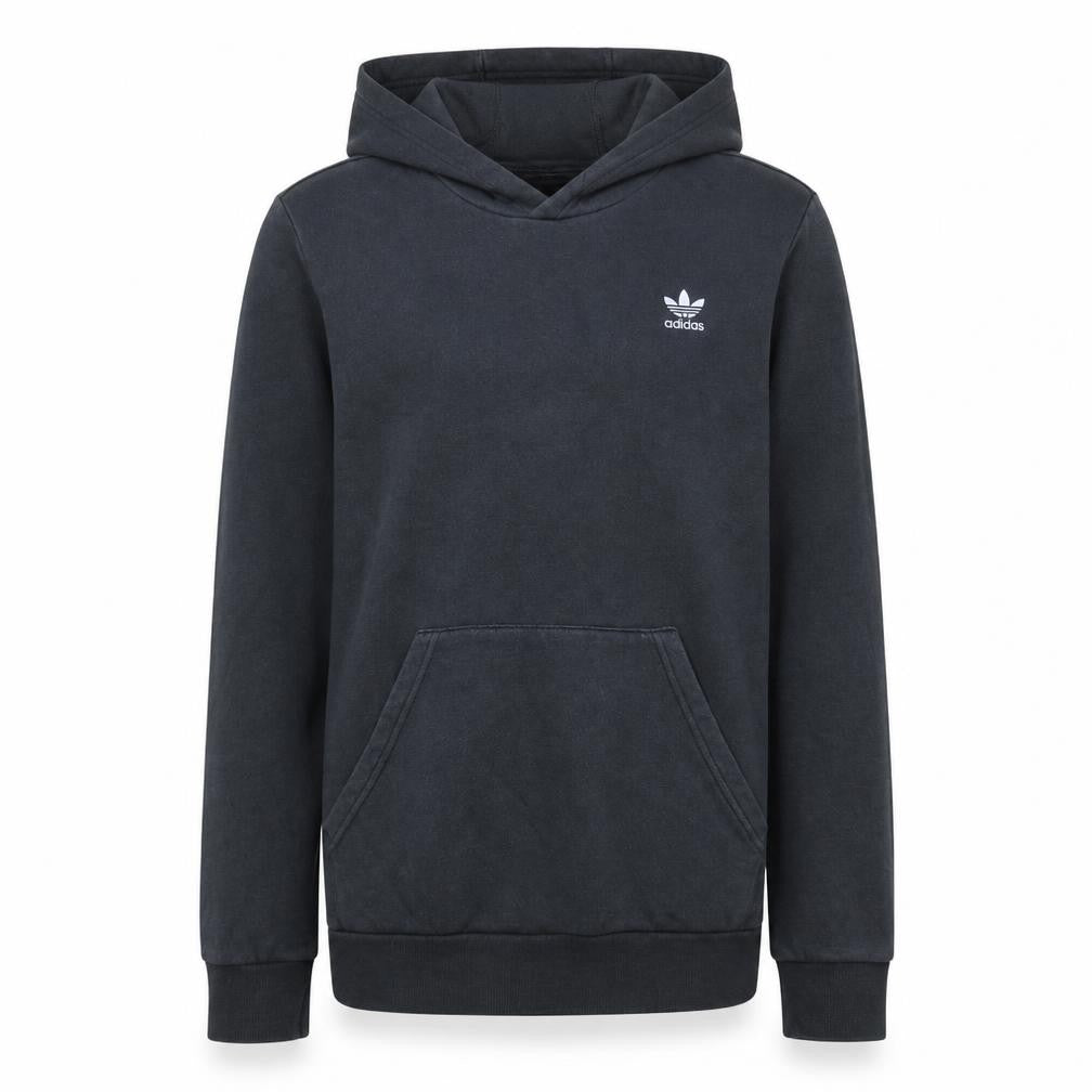 Adidas Boys Black Pullover Hoodie Sweatshirt 13-14 Years Cotton Blend